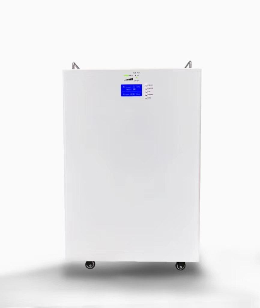 Solar Batterie 100Ah 10,24KWh Lithium Batterie 51,2V LiFePO4 Power Wandmontéiert Heem Batterie Pack 1