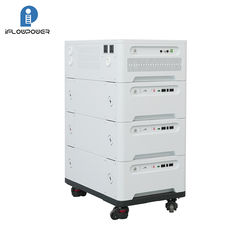 Pinottava modulaarinen 51.2v 100ah 21.8kwh Lifepo4 Lithium Ion Solar Home System Energian varastointiakku 9