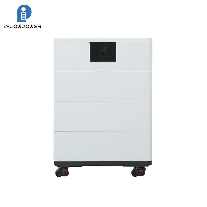 Pinottava modulaarinen 51.2v 100ah 21.8kwh Lifepo4 Lithium Ion Solar Home System Energian varastointiakku 6