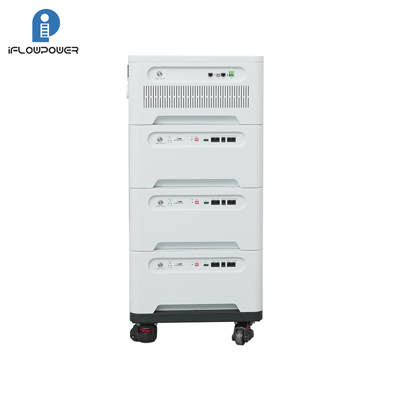 Pinottava modulaarinen 51.2v 100ah 21.8kwh Lifepo4 Lithium Ion Solar Home System Energian varastointiakku 10