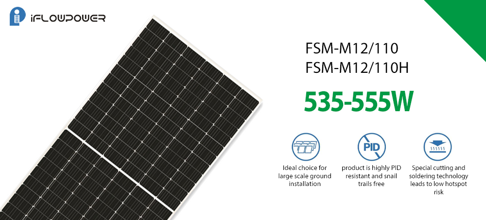 FSM480-520W Mono krystallinsk solcellepanel 2