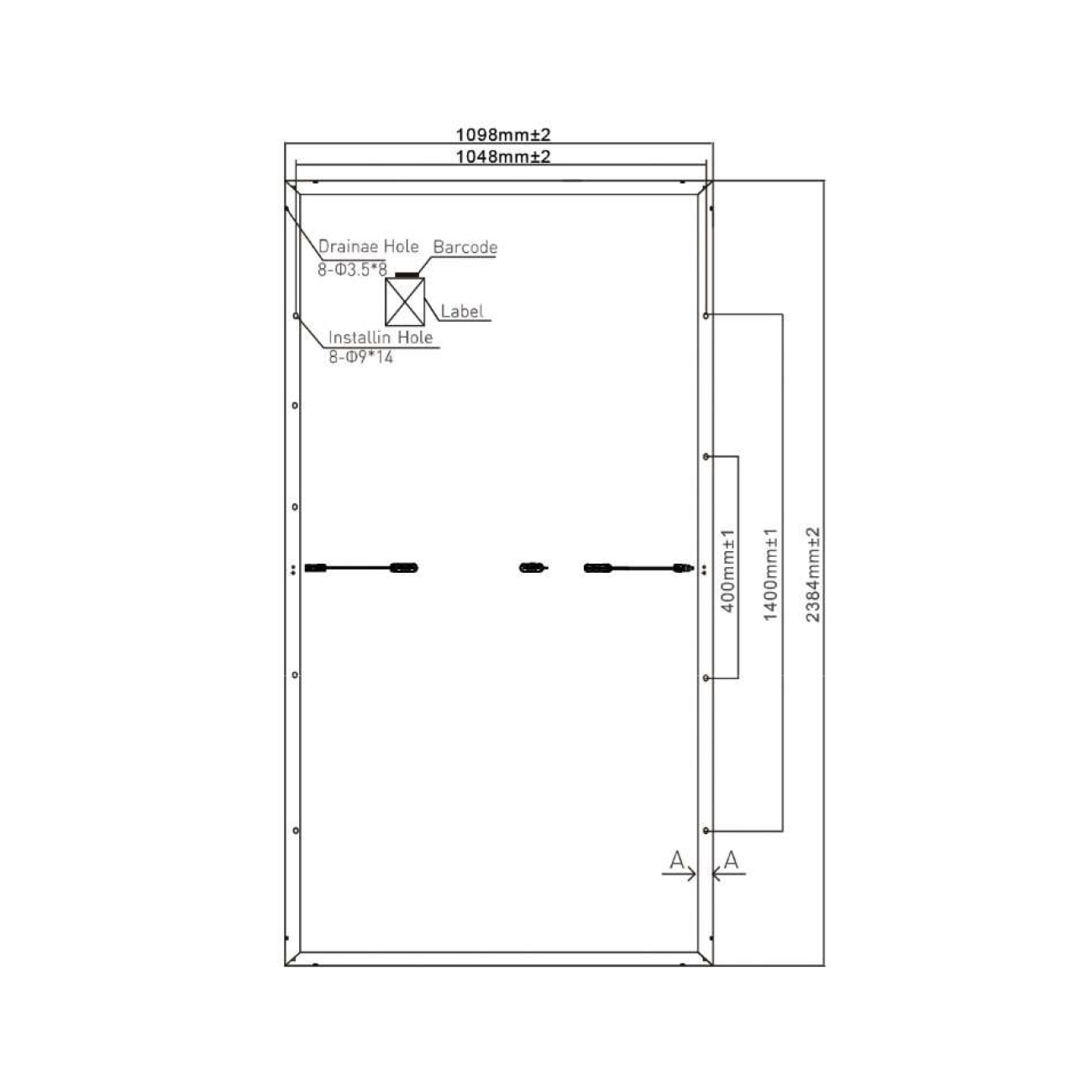 FSM535-555W Monokristallijn zonnepaneel 3