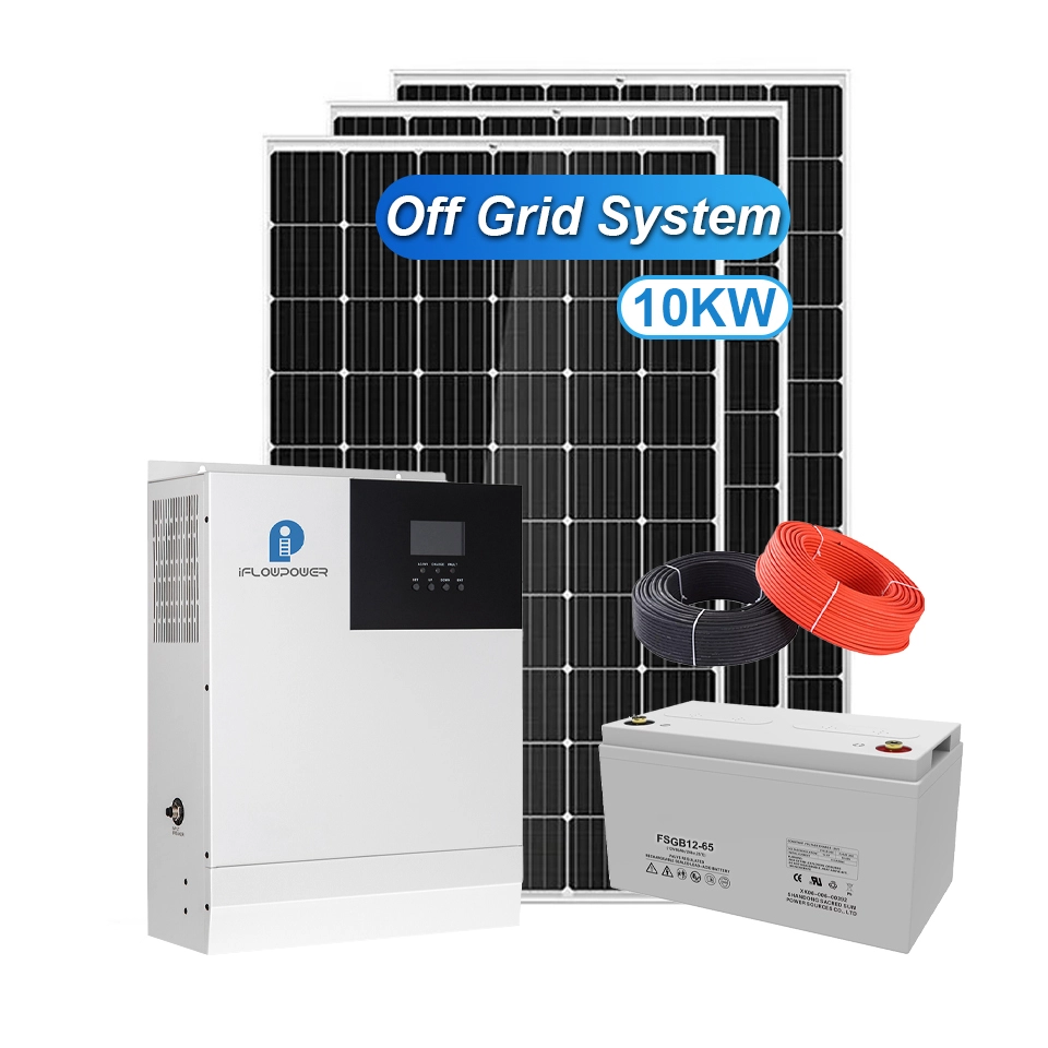 iFlowpower 10kw aurinkovoimajärjestelmä PV Energy Off Grid asuintaloille 1