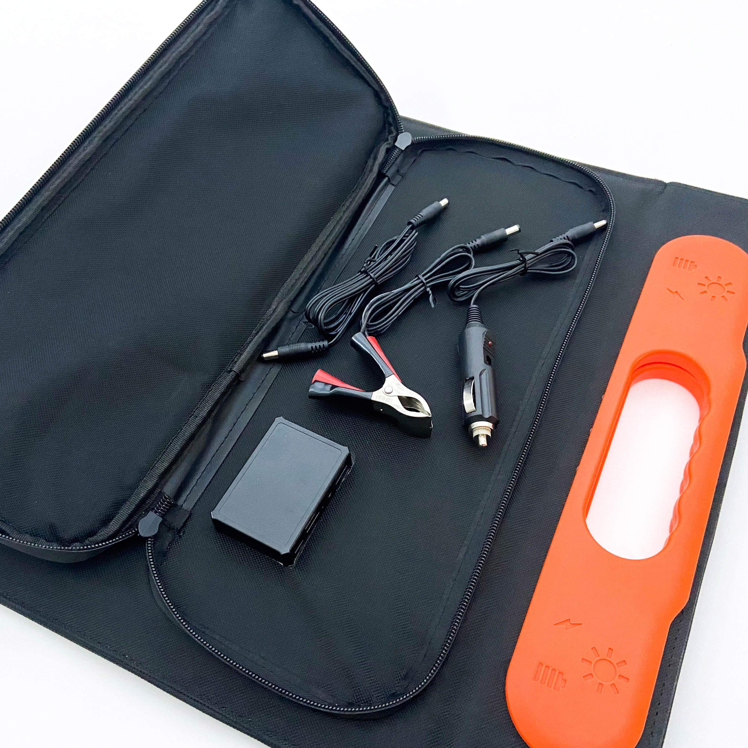 iFlowpower solcellepanel 40W bærbar solcellemodul Strøm 8