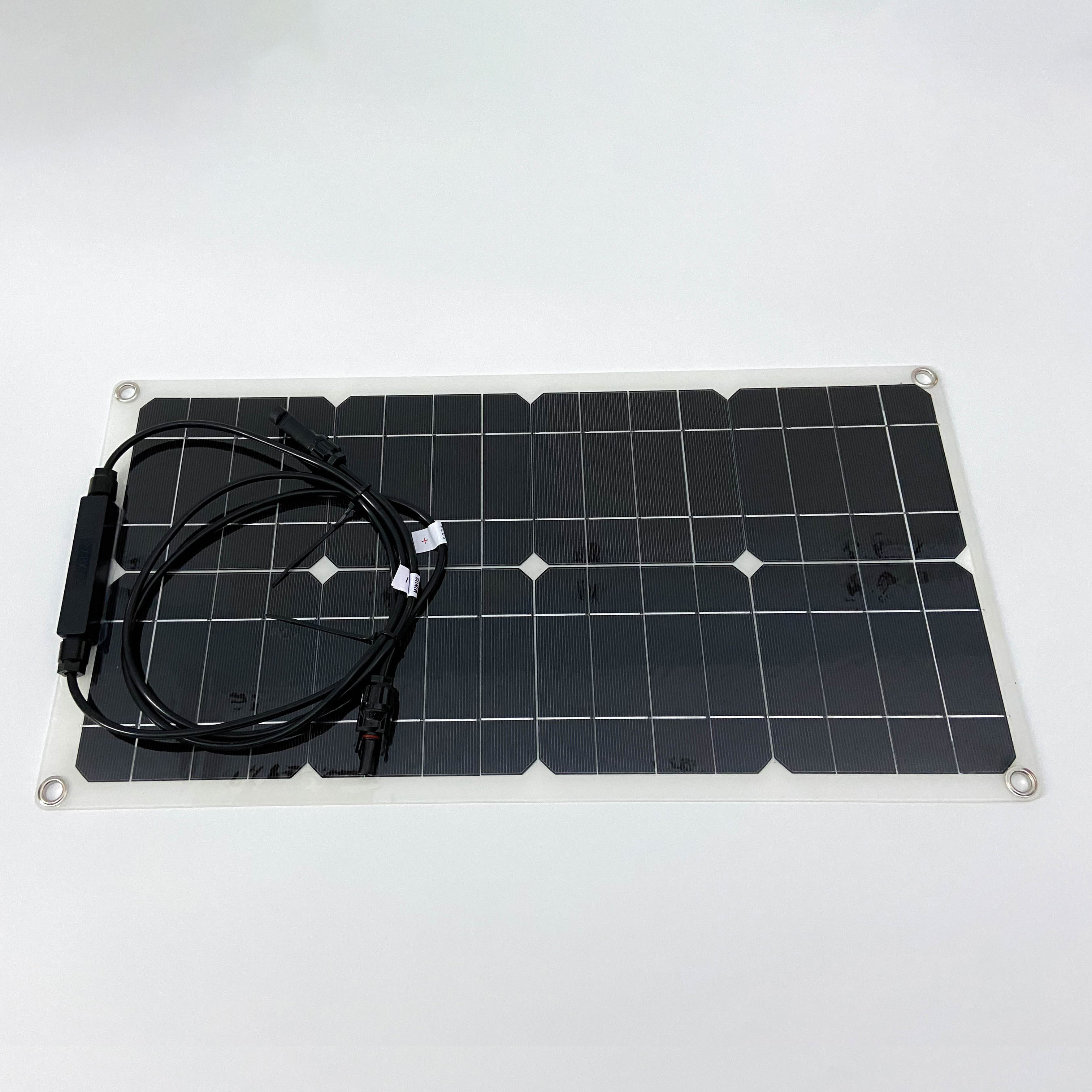 iFlowpower Solar Panel 25W Photovoltaic Module Power White Panel 6