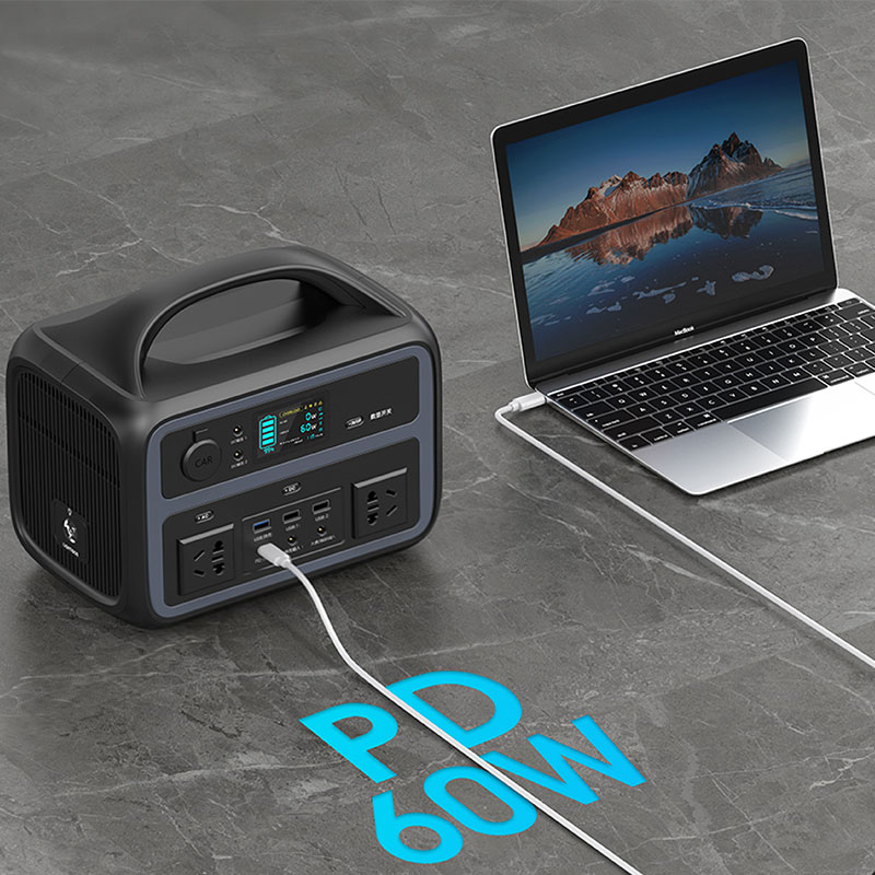 600W Portable Power Station Built-in Quick Charge Tshiab Qauv iFlowpower 7