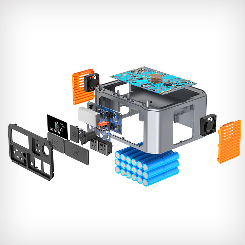 ສະຖານີພະລັງງານແບບພົກພາ 1000W 1500W 2000W ຄວາມຈຸສູງ iFlowpower 11