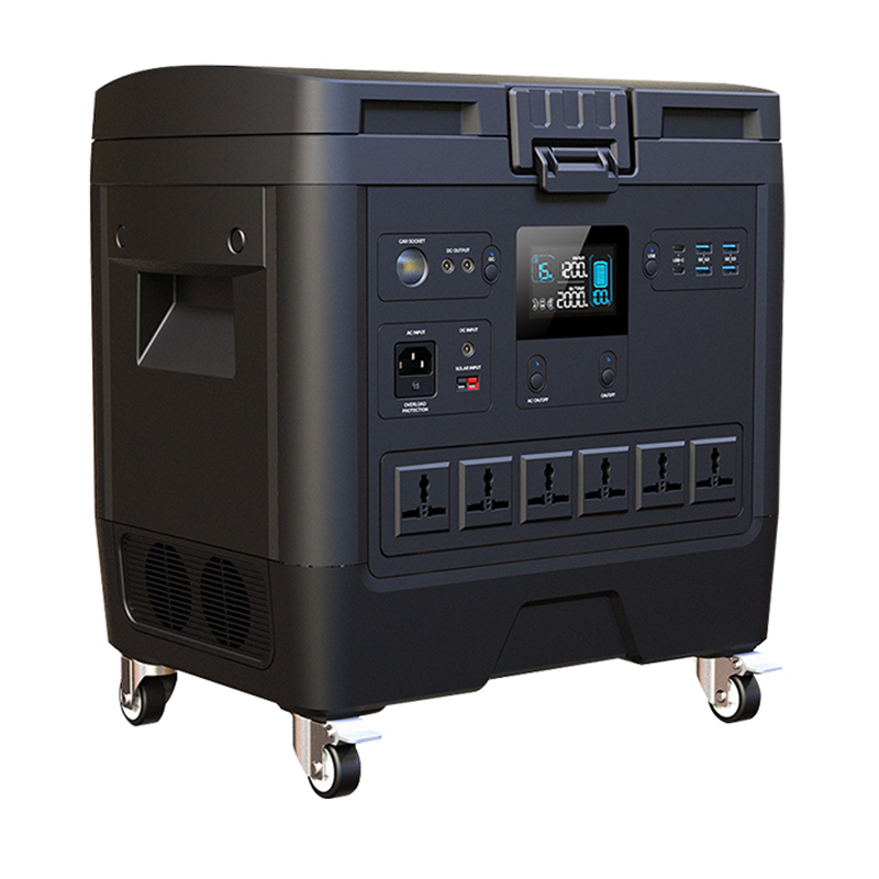 قوشۇمچە ئالماشتۇرغىلى بولىدىغان باتارېيە بولىقى بىلەن iFlowPower ئېلىپ يۈرۈشكە ئەپلىك ئېلېكتر ئىستانسىسى FP2000W 6