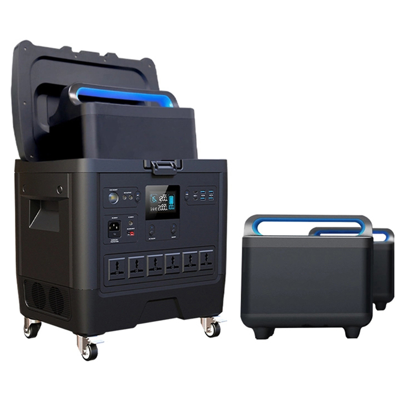 قوشۇمچە ئالماشتۇرغىلى بولىدىغان باتارېيە بولىقى بىلەن iFlowPower ئېلىپ يۈرۈشكە ئەپلىك ئېلېكتر ئىستانسىسى FP2000W 7