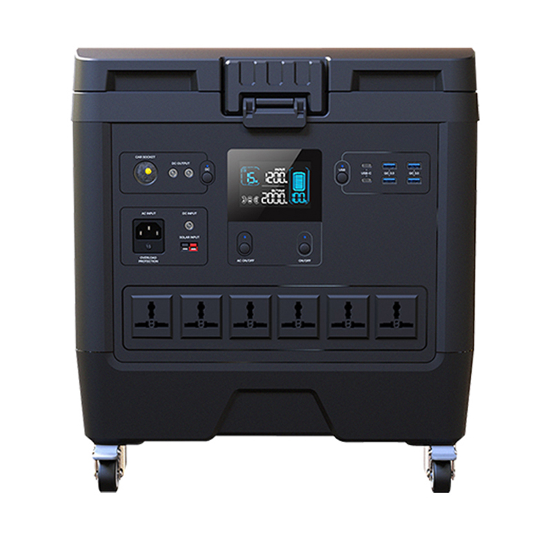 قوشۇمچە ئالماشتۇرغىلى بولىدىغان باتارېيە بولىقى بىلەن iFlowPower ئېلىپ يۈرۈشكە ئەپلىك ئېلېكتر ئىستانسىسى FP2000W 9