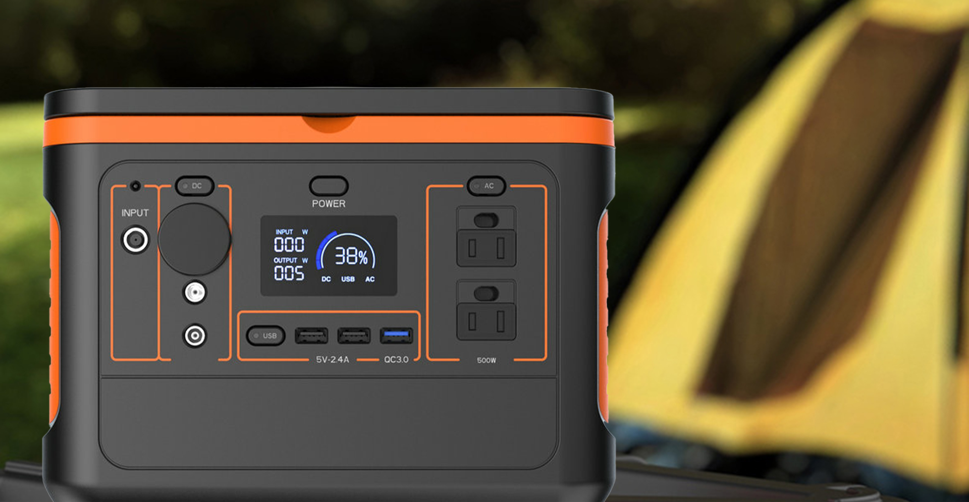 Stèisean cumhachd so-ghiùlain iFlowPower 600W 5