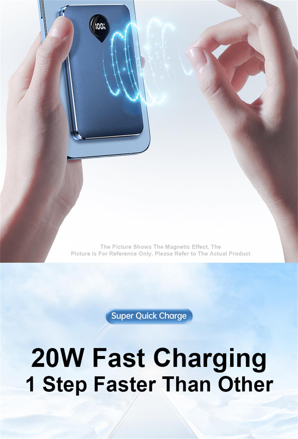 Banca Cumhachd Magnetic Wireless FPM-180 7