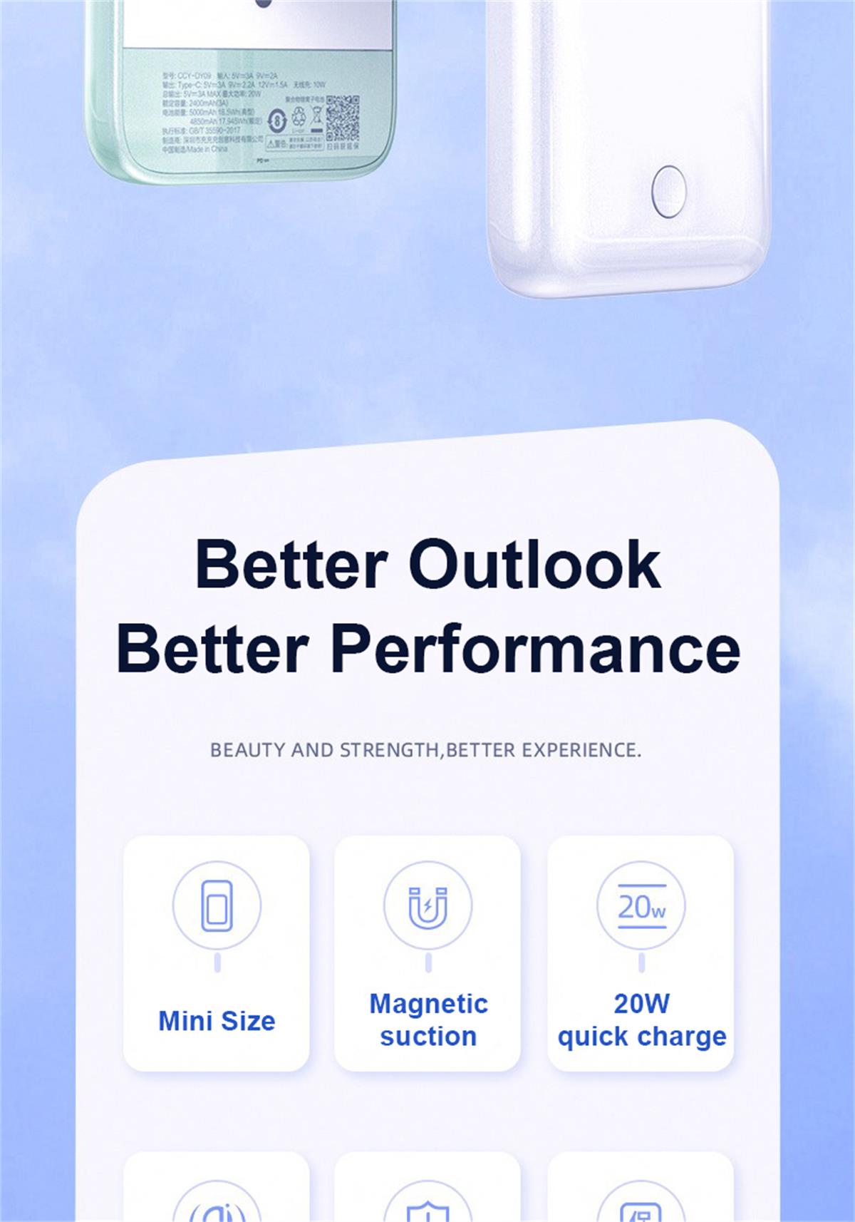 Magnetische kabellose Powerbank FPM-200 6