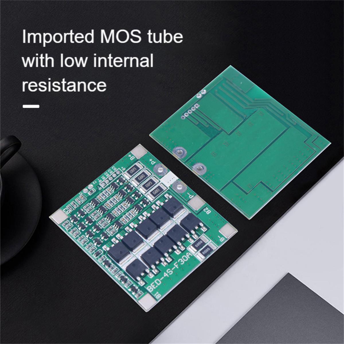 4S 14.8A リチウム電池 12.8V-30A BMS ボード 10