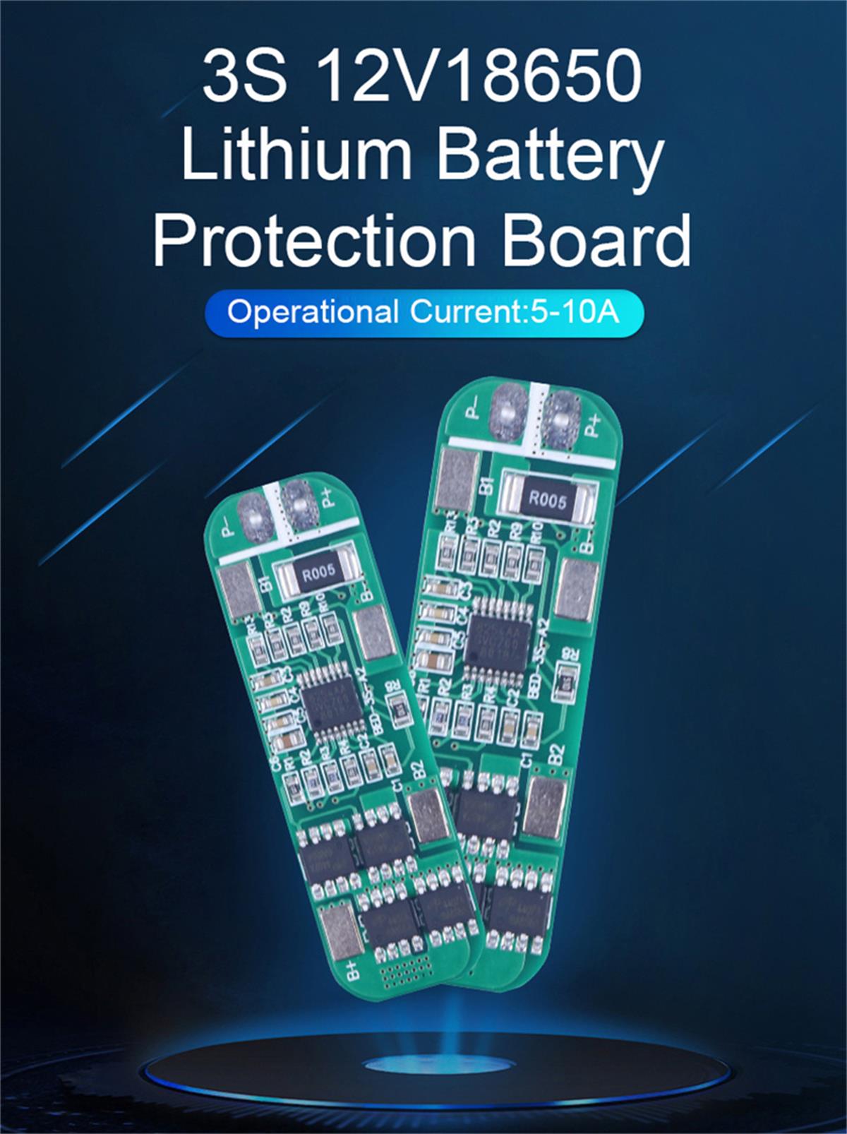 Carte BMS pour batterie au lithium 3S 18650 11