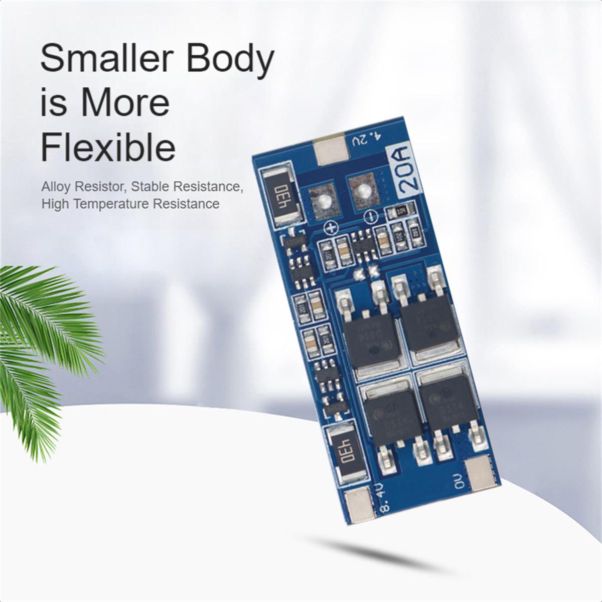 2S 15A ličio baterija 7,4 V 8,4 V 20 A perkrovos BMS plokštė 8