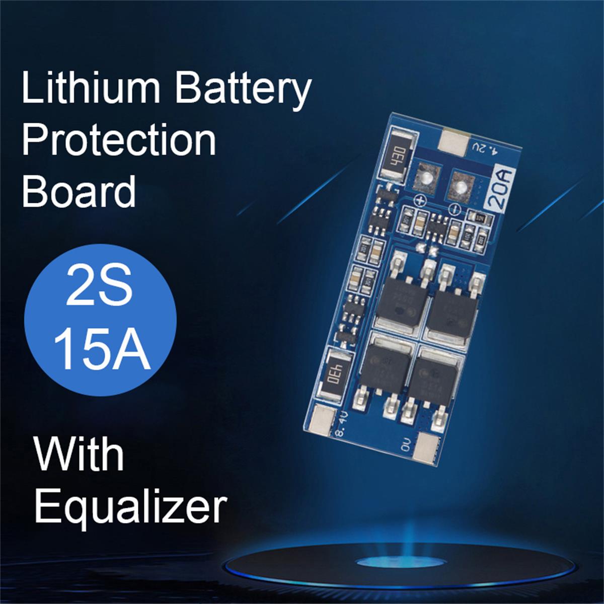 2S 15A ličio baterija 7,4 V 8,4 V 20 A perkrovos BMS plokštė 11