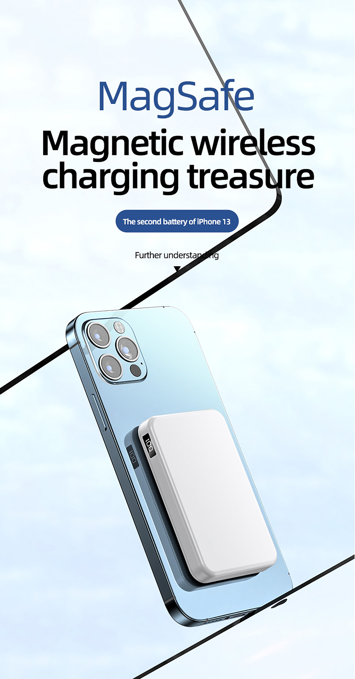 चुम्बकीय ताररहित चार्जिङ पावर बैंक FPM-10 7