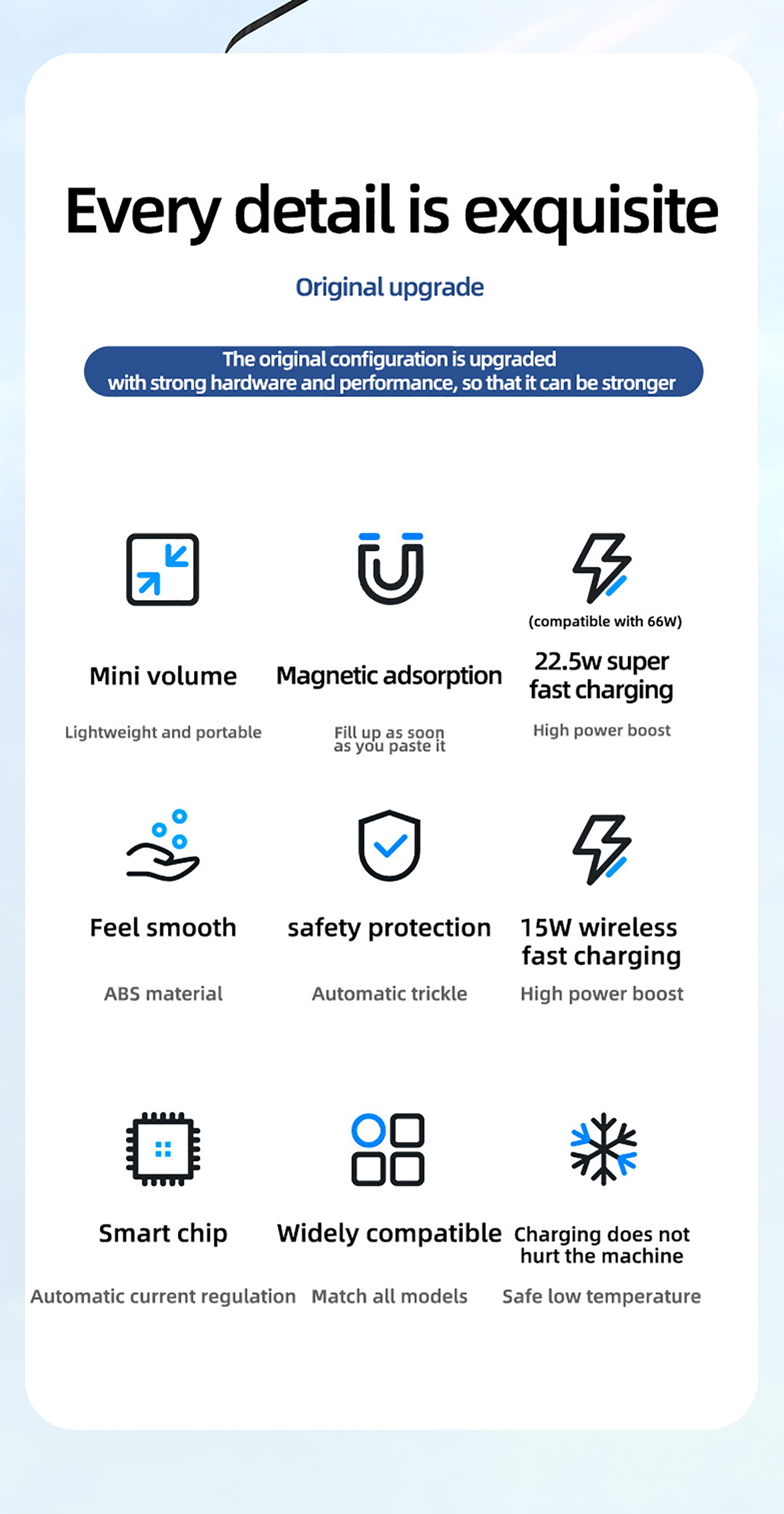 चुम्बकीय ताररहित चार्जिङ पावर बैंक FPM-10 8