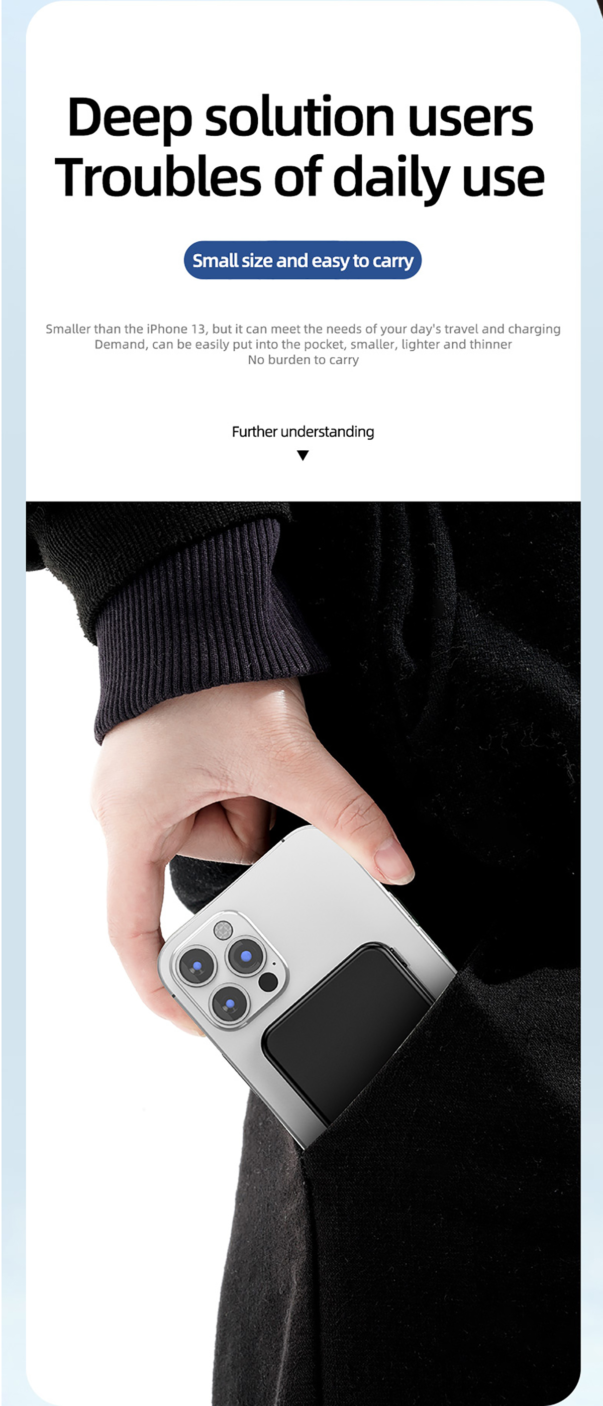 चुम्बकीय ताररहित चार्जिङ पावर बैंक FPM-10 9