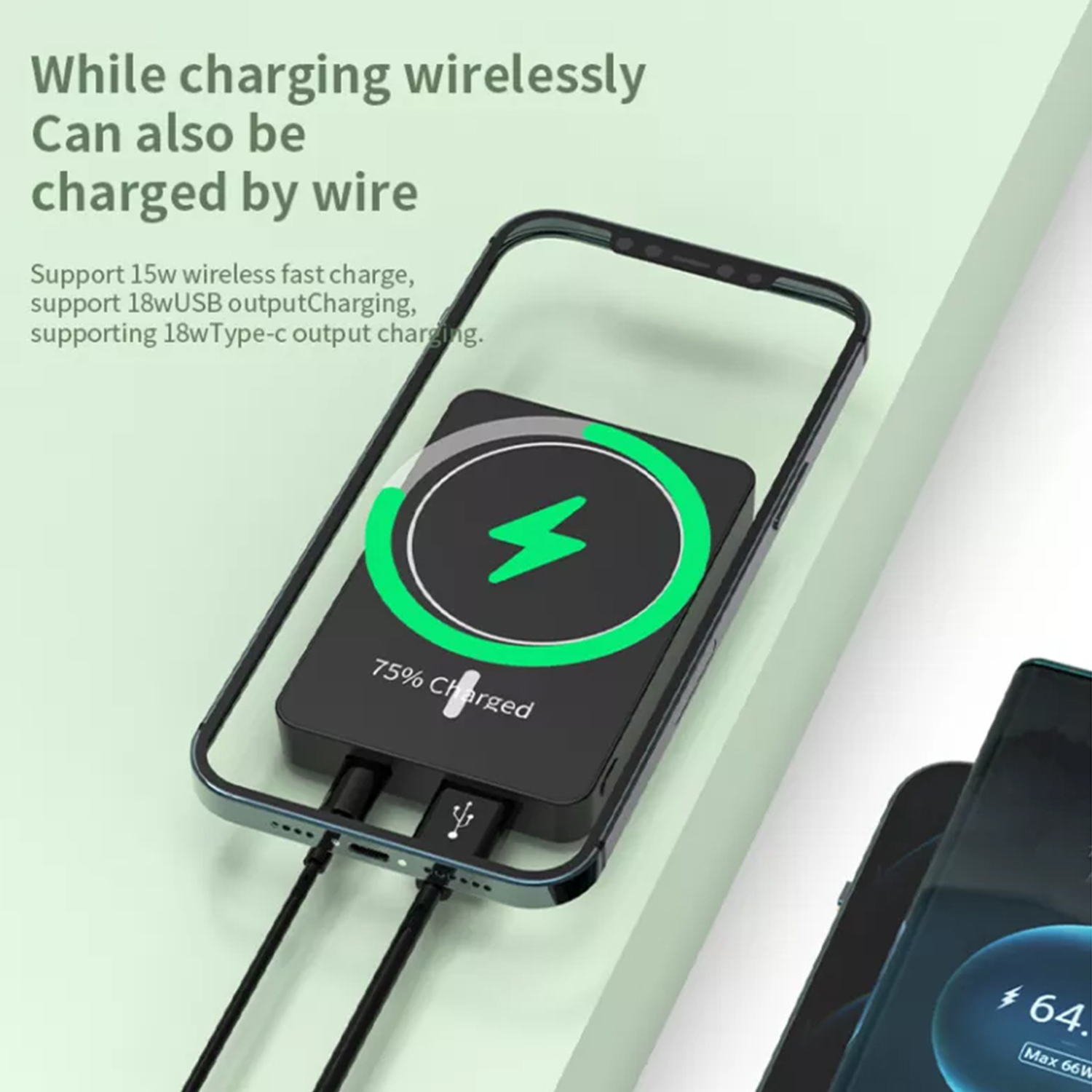Zoo Sib Nqus Wireless FPM-5 Charging Power Bank Chaw tsim tshuaj paus | iFlowPower 12