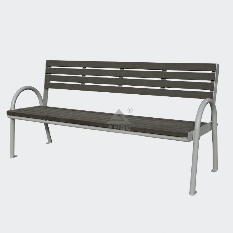 Outdoor modern wood park bench 1