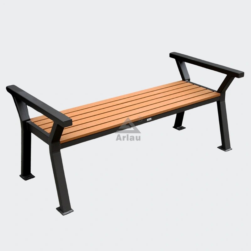 Backless outdoor leisure wood benches seat 1