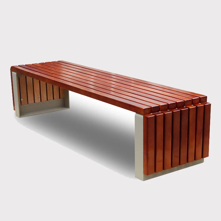 banco de madera sin respaldo 1