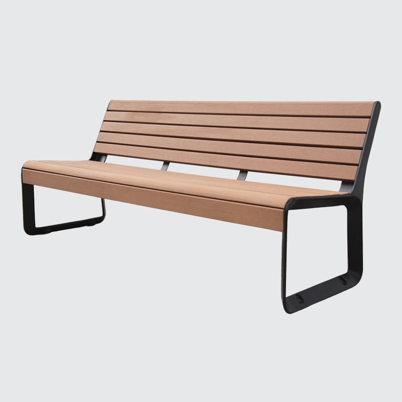 wood plastic composite park bench 1