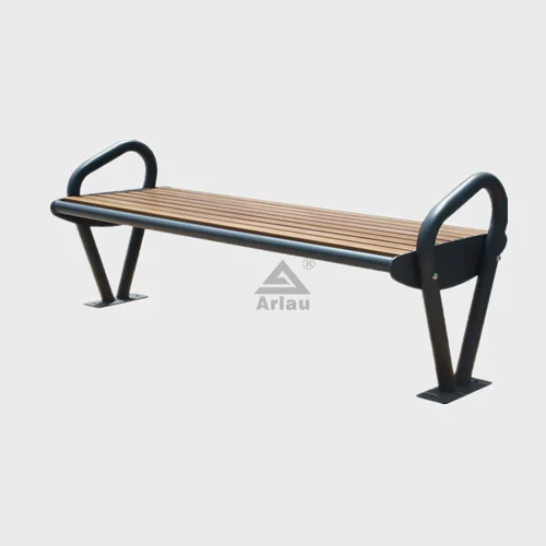 Waterproof steel wood sitting bench 1
