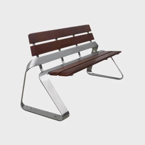 Wood benches for public park 1