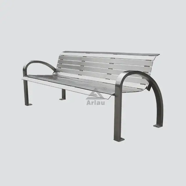 Park steel outdoor patio bench 1