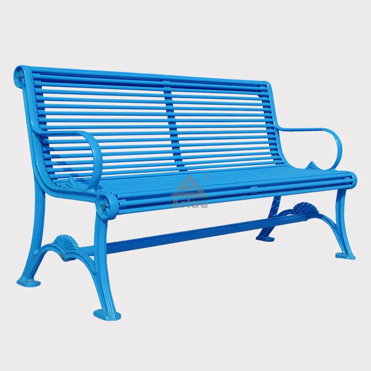 Banc en fonte de loisirs en métal extérieur 1