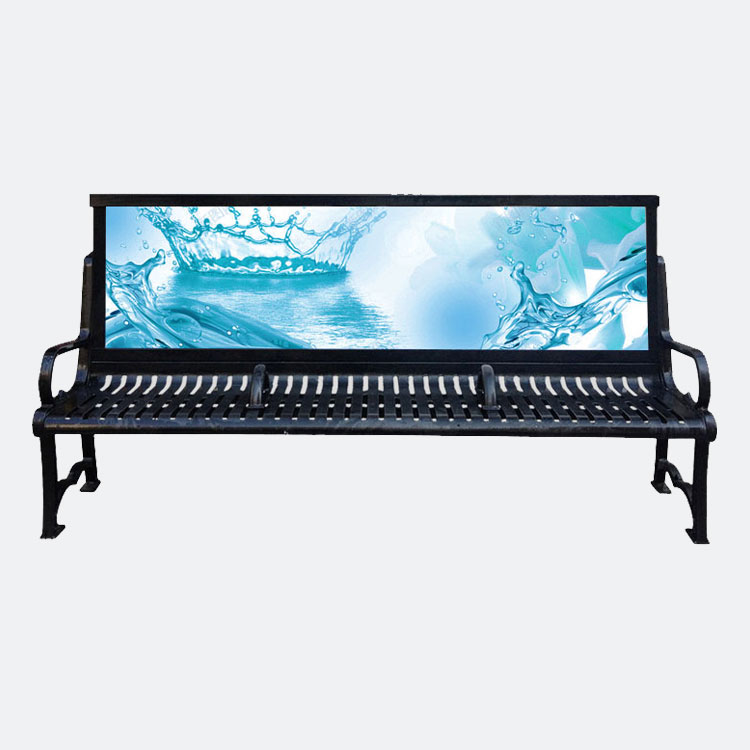 Thermoplastic-Coated Advertising Benches for Parks and Streets - Arlau