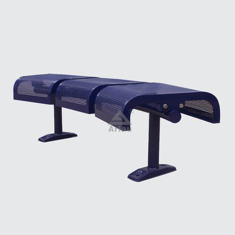 Street metal cast iron long bench 1