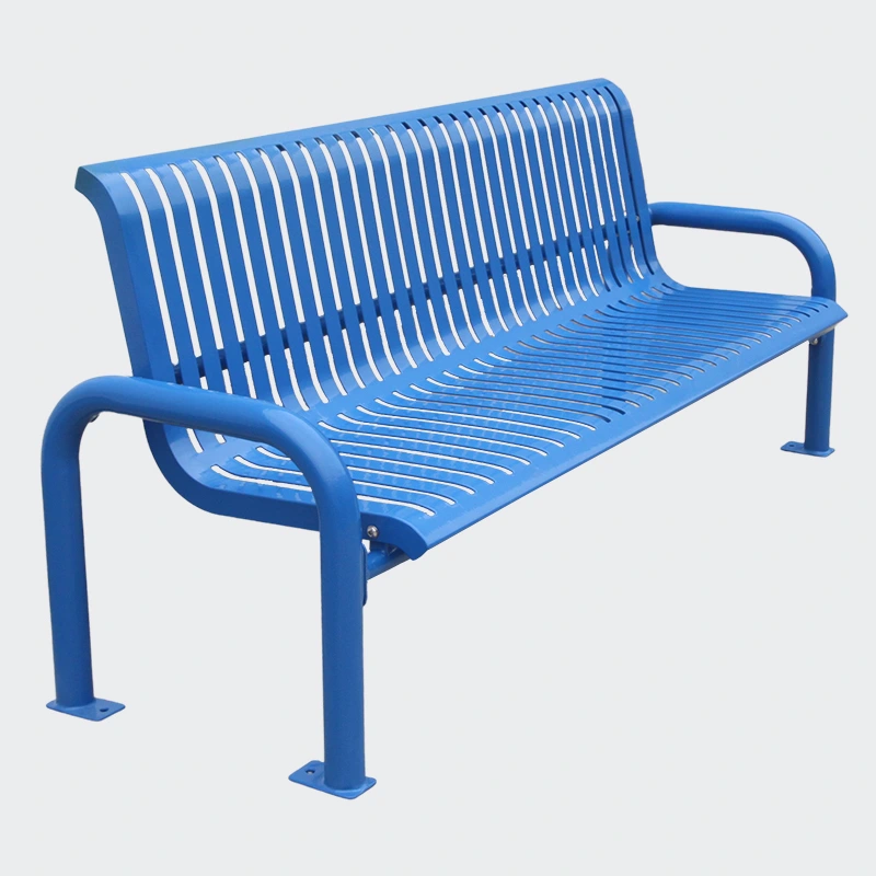Steel iron garden leisure bench 1