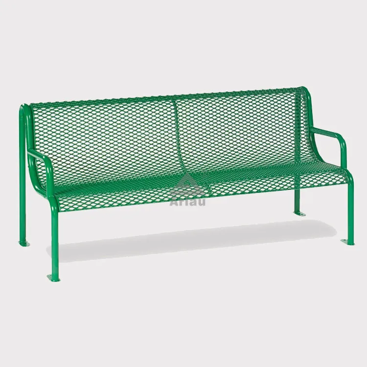 Outdoor furniture street steel mesh bench 1