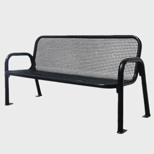 6 foot 8 foot outdoor patio metal mesh bench 1