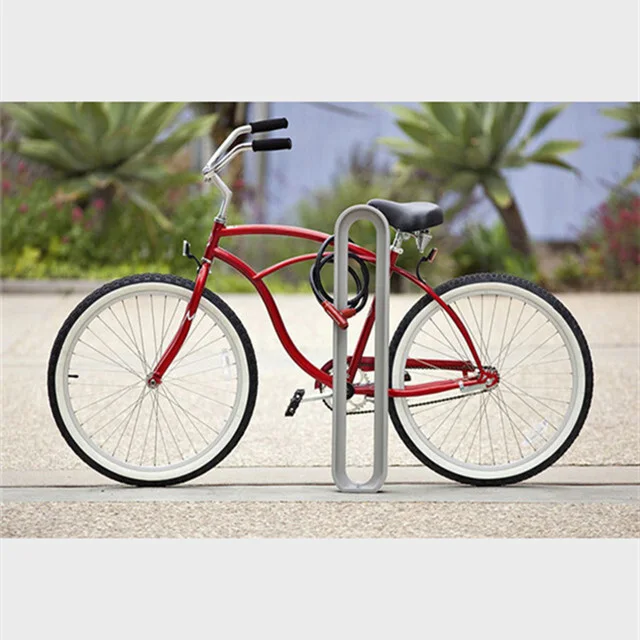 Outdoor stainless steel bike rack bicycle parking stand 1