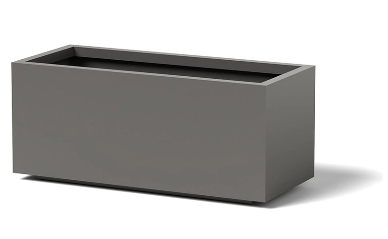 صندوق زهور مصنوع حسب الطلب من فولاذ كورتن - وعاء زهور مستطيل 10