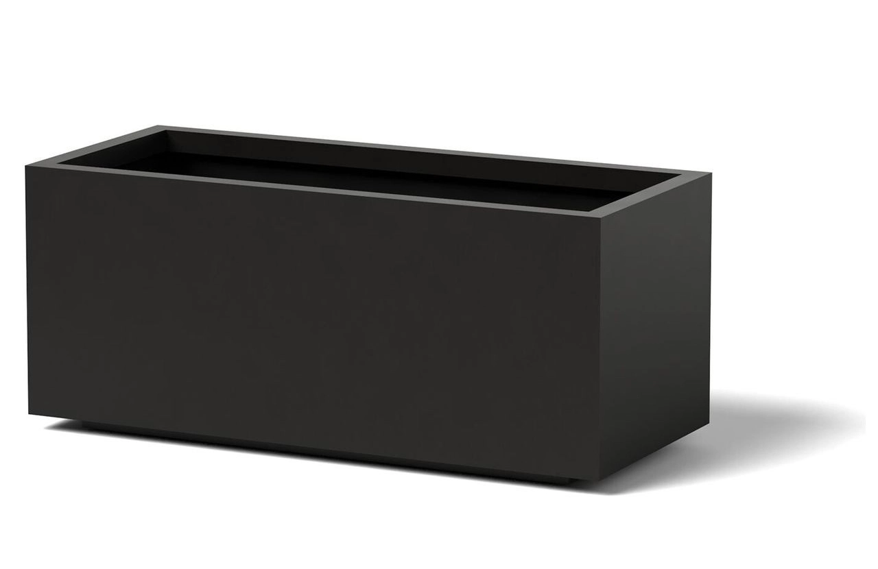 صندوق زهور مصنوع حسب الطلب من فولاذ كورتن - وعاء زهور مستطيل 12