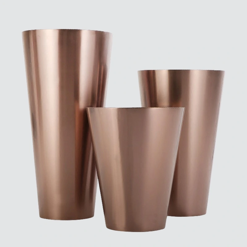 Customized large handmade stainless steel flower pot box 1