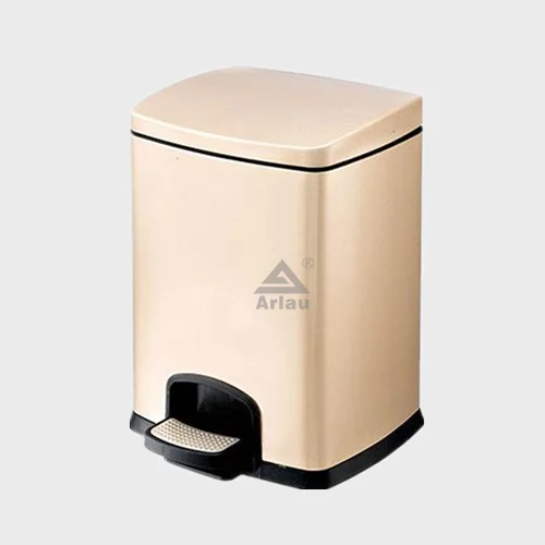 Custom 5L/8L/12L/15L Indoor Kitchen Stainless Steel Rectangular Stepped Pedal Trash Can 1