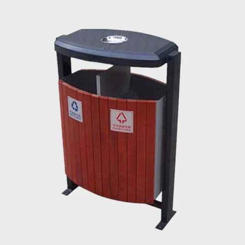 Garden stylish painted trash cans 1