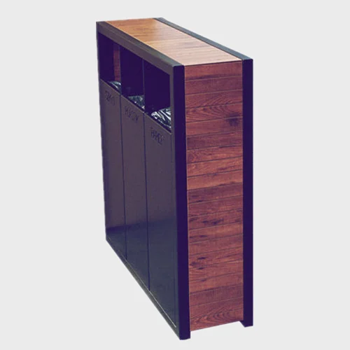 3 compartment trash and recycling bin 1