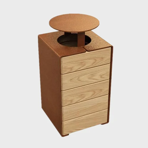 Outdoor Square Garbage Recycle Bin 1
