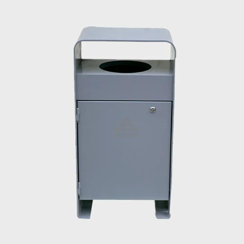 Metal square dustbin trash bin 1