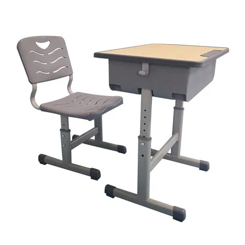 Adjustable desk and chair set for school students 1