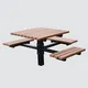 Tables de pique-nique en bois dur à vendre grossiste 4