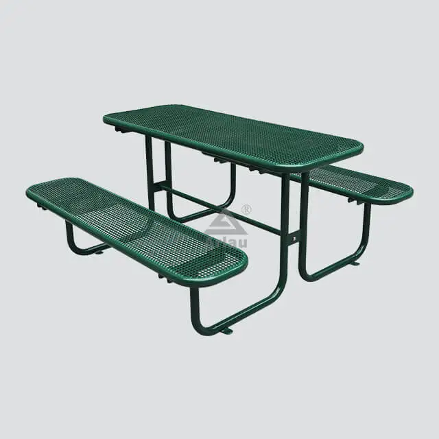 Mobilier d'extérieur table de pique-nique en thermoplastique avec banc 1